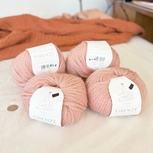 bundle of laines du nord firenze wool/alpaca yarn – 4 cakes 200g nwt luxury